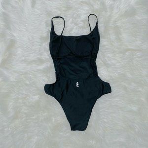 SUNNY CO CLOTHING  ONE-PIECE BEACH SWIMSUIT BATHING SUIT L LARGE black n…